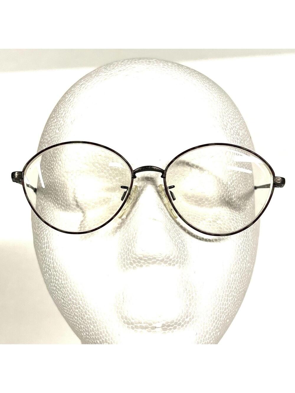 Tiara Eyeglasses Mod-714 DBU 53-16-140 FRAMES ONLY Metal Made In Japan - Picture 3 of 15